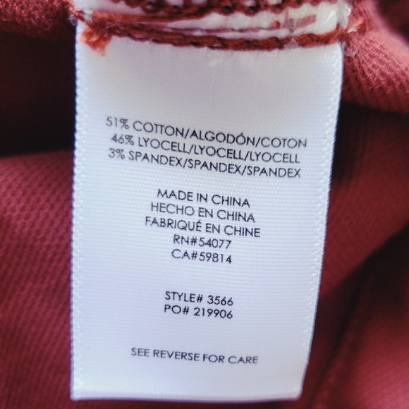 CAbi Burgundy Skinny Pants - Picture 9 of 13